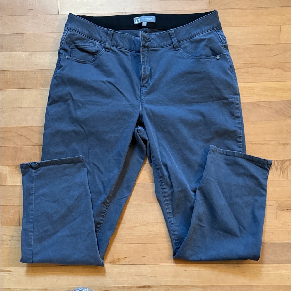 Wit & Wisdom Slate Blue Straight Leg Jeans